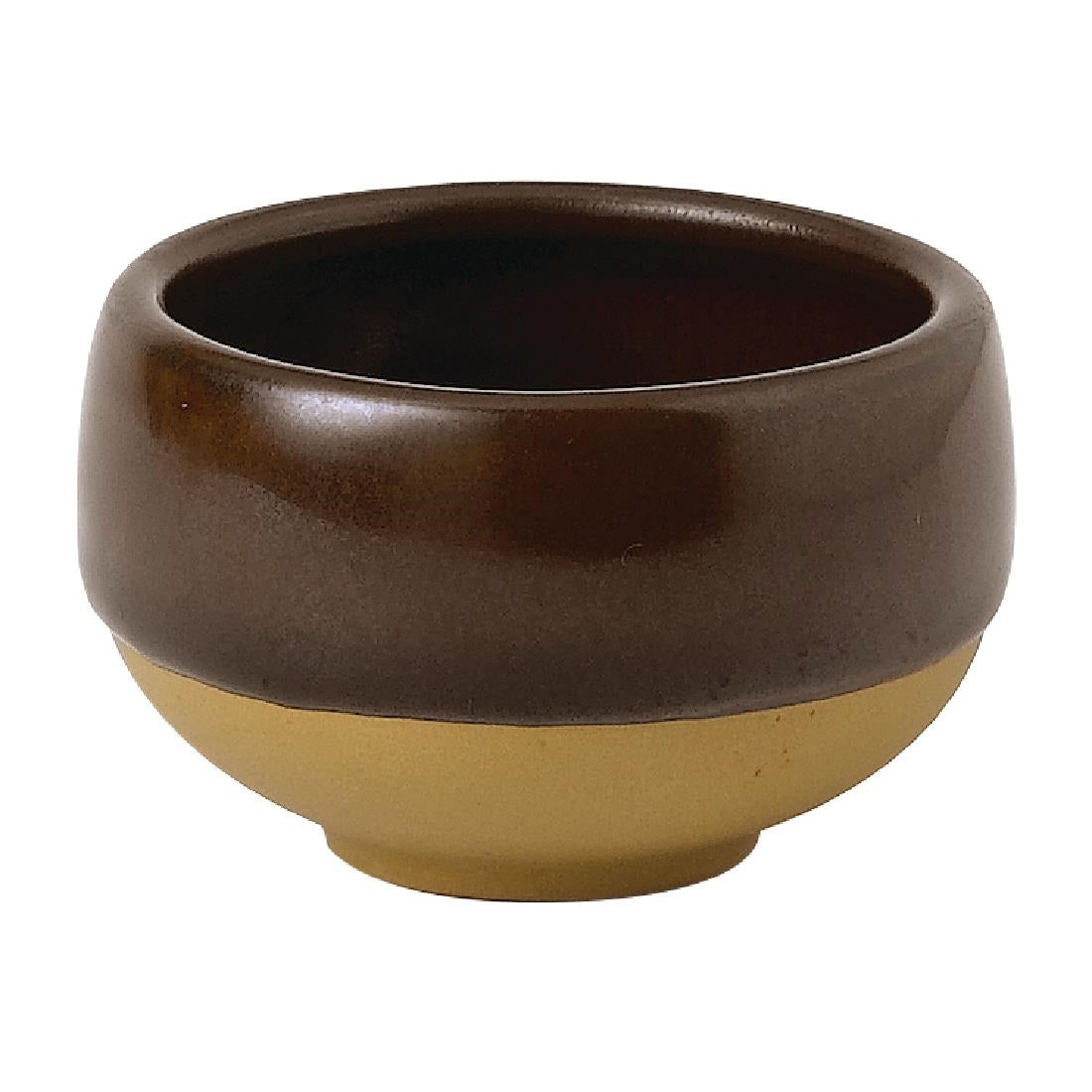 Churchill Emerge Cinnamon Brown Dip Pots 570ml (Pack of 12) - FP999 Churchill Super Vitrified Churchill   