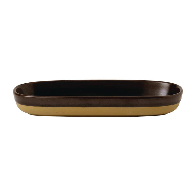 Churchill Emerge Cinnamon Brown Trays 230x95mm (Pack of 6) - FR007 Churchill Super Vitrified Churchill   