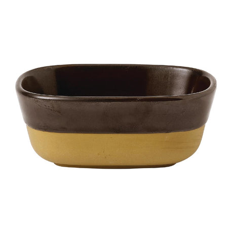 Churchill Emerge Cinnamon Brown Dishes 120x90mm (Pack of 6) - FR008 Churchill Super Vitrified Churchill   