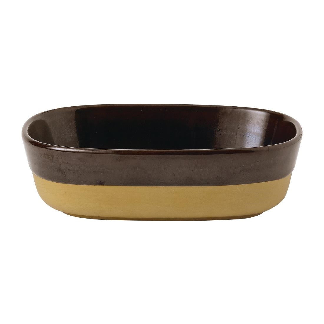 Churchill Emerge Cinnamon Brown Dishes 170x120mm (Pack of 6) - FR009 Churchill Super Vitrified Churchill   