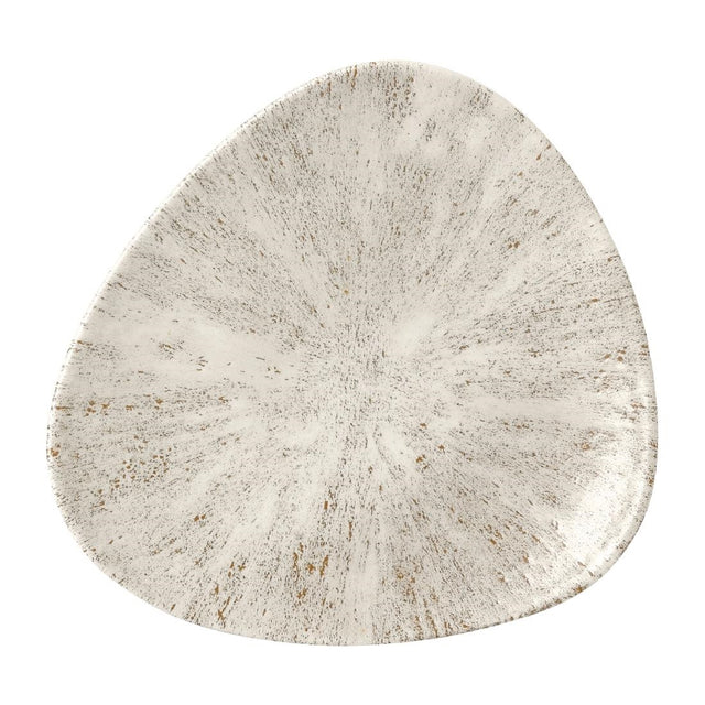 Churchill Stone Agate Grey Lotus Plate 177mm (Pack of 12) - FR051 Plates Churchill