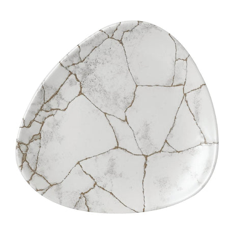Churchill Studio Prints Kintsugi Agate Grey Lotus Plates 177mm (Pack of 12) - FR061 Plates Churchill