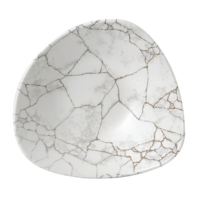 Churchill Studio Prints Kintsugi Agate Grey Lotus Bowls 228mm (Pack of 12) - FR062 Bowls Churchill