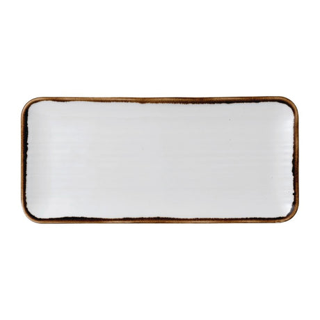 Dudson Harvest Natural Organic Coupe Rect Platter 349 x 158mm (Pack of 6) - FR079 Dudson Crockery Churchill   