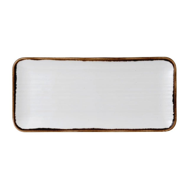 Dudson Harvest Natural Organic Coupe Rect Platter 349 x 158mm (Pack of 6) - FR079 Dudson Crockery Churchill   