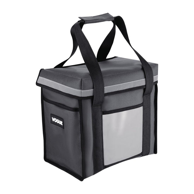 Vogue Insulated Top Loading Delivery Bag Grey 330x230x330mm - FR227  Vogue   