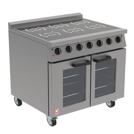 Falcon Dominator One Series 6 Zone Induction Range on Castors E161i - FS044  Falcon   