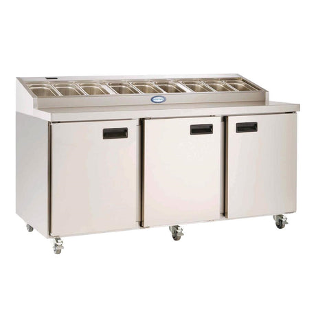 Foster Triple Door Prep Counter Fridge | FPS3HR Foster Refrigerator