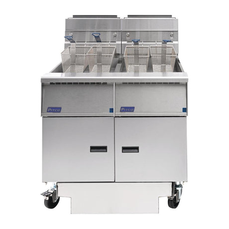 Pitco Twin Tank Solstice LPG Filtration Fryer SG14RS/FD-FF - FS128-P Freestanding Gas Fyers Pitco