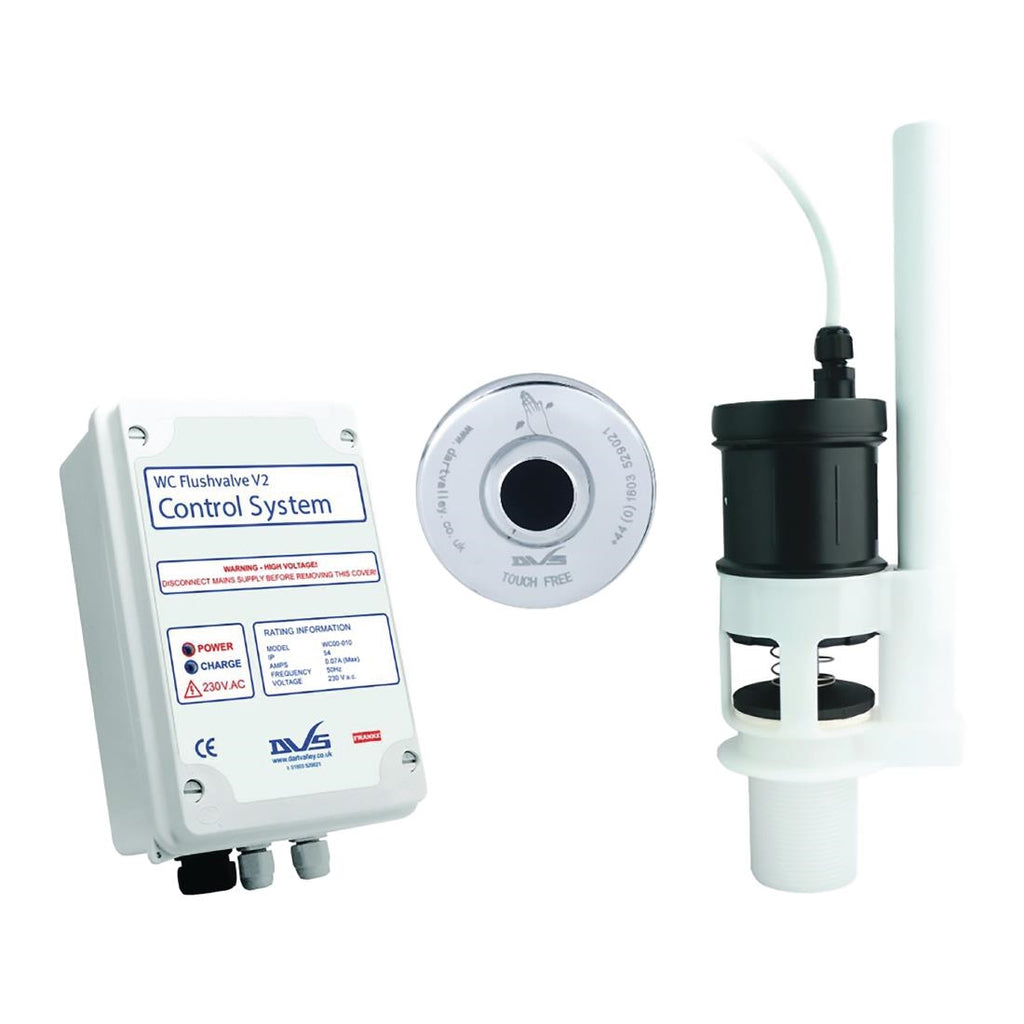 KWC DVS WC Flushvalve kit with In-built Overflow and Wave-on Sensor - FS198  KWC DVS   