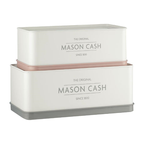 Mason & Cash Innovative Kitchen Set of 2 Rectangular Tins - FS229  Mason Cash   