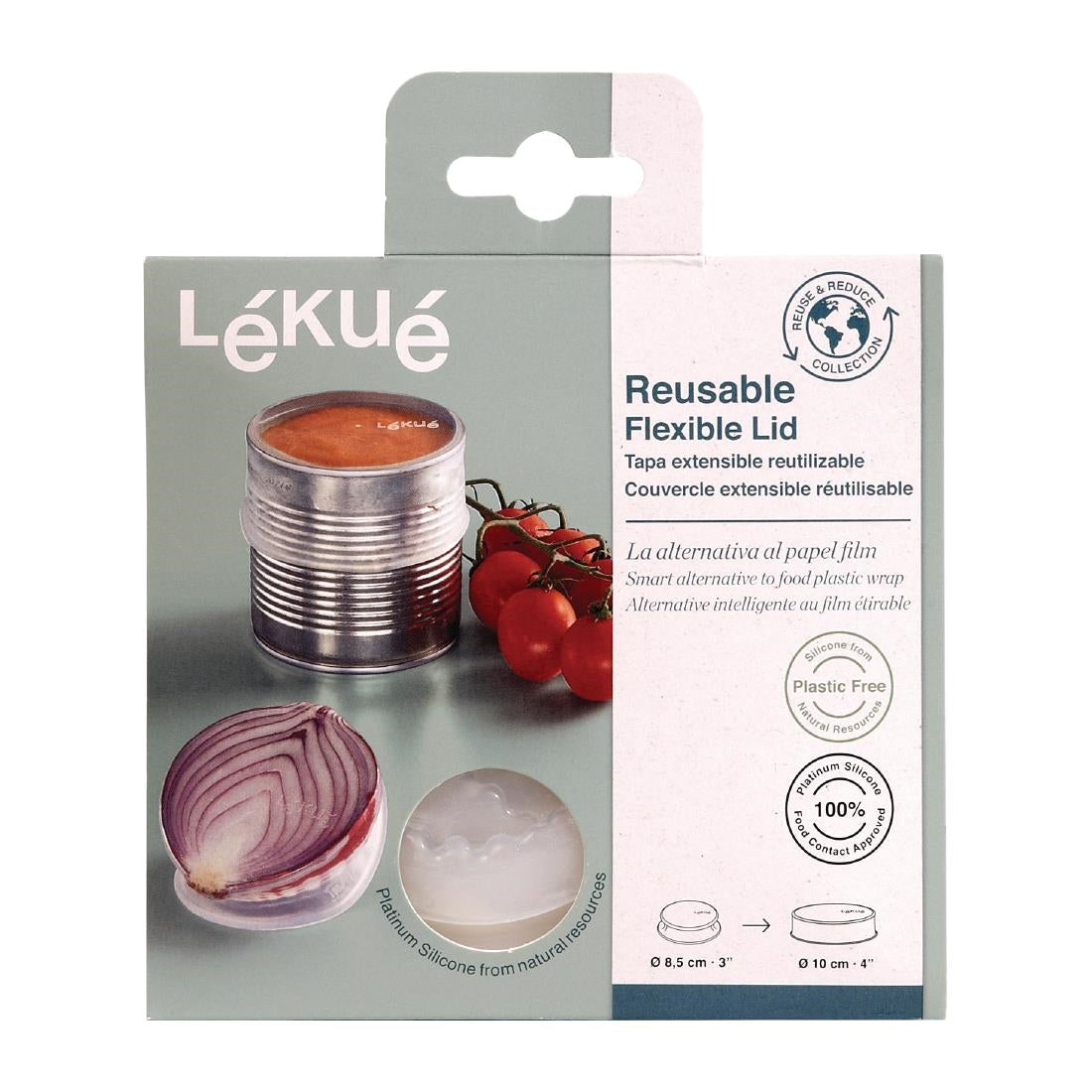 Lekue Reusable Flexible Lid Set of 2 85mm - FS291  Lekue   