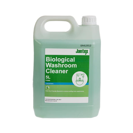 Jantex Green Biological Washroom Cleaner Concentrate 5Ltr - FS400  Jantex   