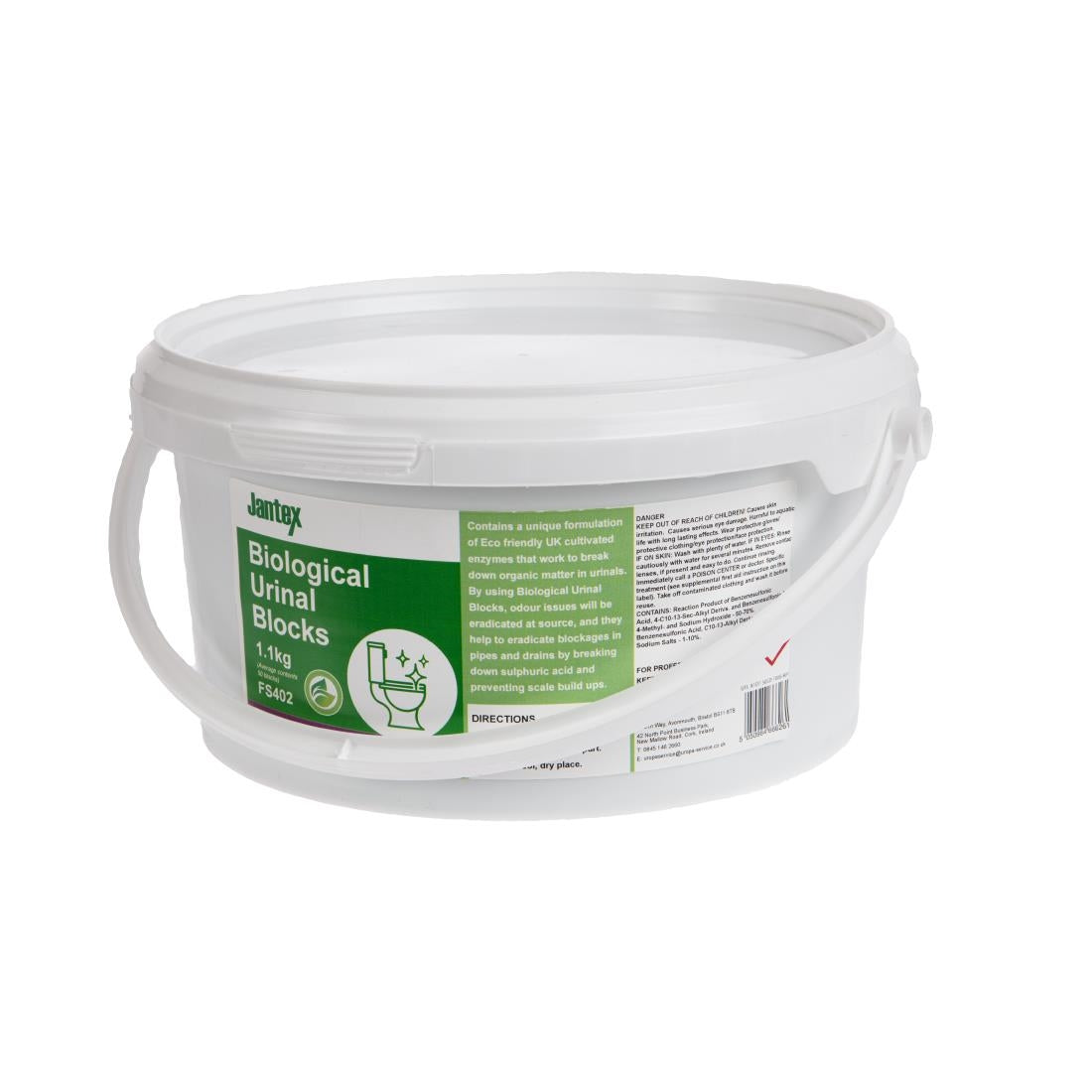 Jantex Green Biological Urinal Blocks 1.1kg - FS402  Jantex   
