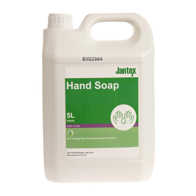 Jantex Green Hand Soap Lotion Ready To Use 5Ltr - FS416  Jantex   