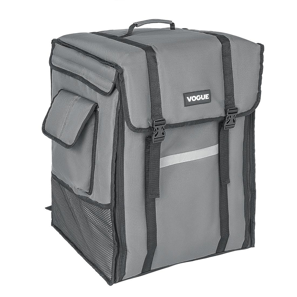 Vogue Insulated Delivery Back Pack Grey 550x400x400mm - FS437  Vogue   