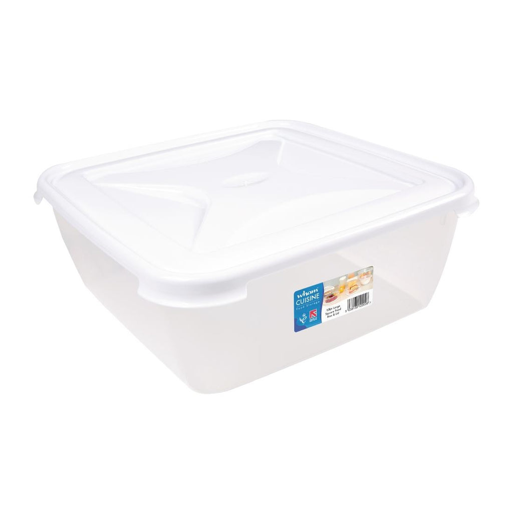 Wham Cuisine Polypropylene Square Food Storage Box Container 10ltr - FS457  Wham   