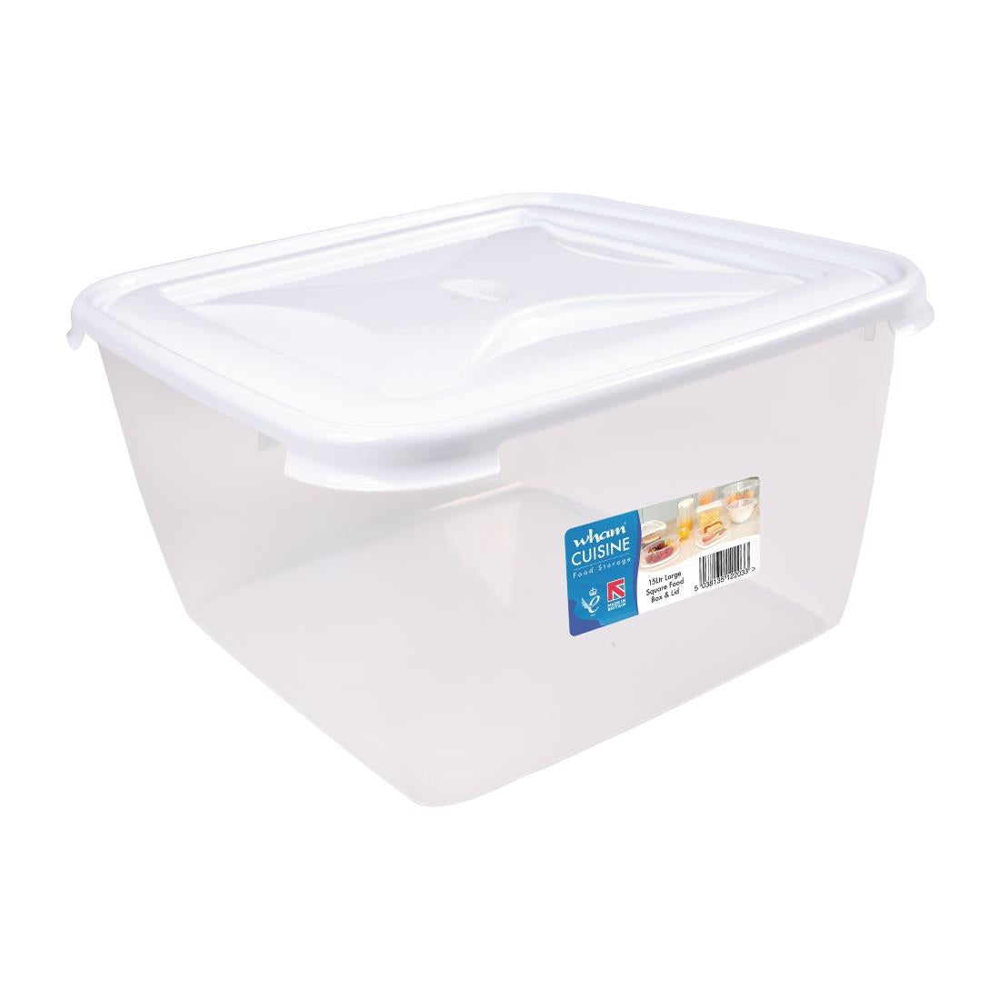 Wham Cuisine Large Square Food Storage Box Container 15ltr - FS458  Wham   