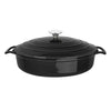 Vogue Round Sauté Pan 28cm, Black - FS477 Casserole & Stew Pans Vogue