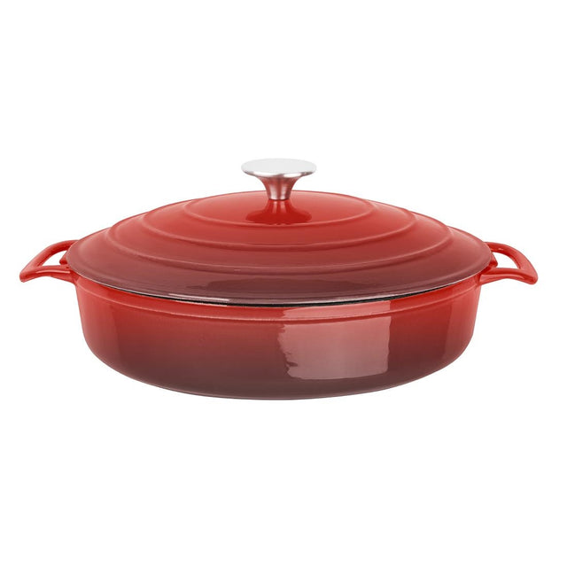 Vogue Red Round Sauté Pan 28cm - FS479  Vogue   