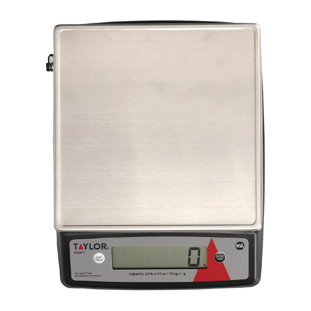 Taylor Stainless Steel Digital Portion Control Heavy Duty Kitchen Scale 10kg TE22FT - FS593  Taylor   