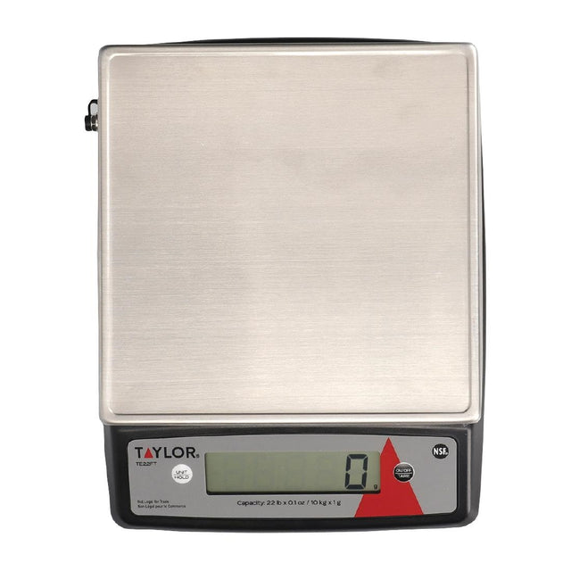 Taylor Stainless Steel Digital Portion Control Heavy Duty Kitchen Scale 10kg TE22FT - FS593  Taylor   