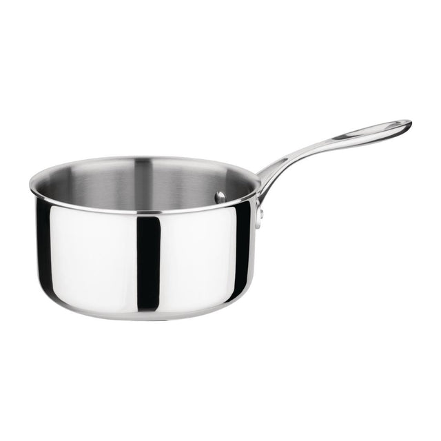 Vogue Stainless Steel Tri-Wall Saucepan 18cm - FS666  Vogue   