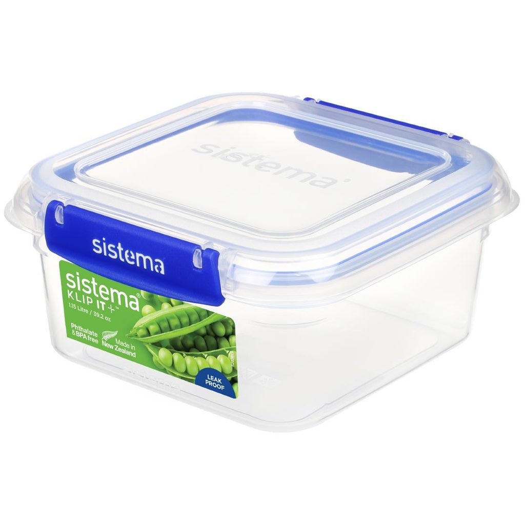 Sistema Klip It Plus Square Container 1.15Ltr - FS690  Sistema   
