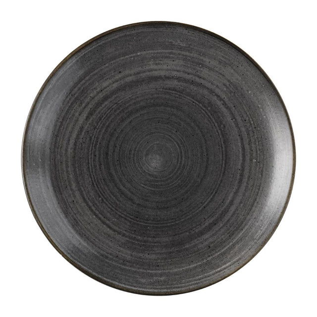 Churchill Stonecast Raw Evolve Coupe Plates Black 286mm (Pack of 12) - FS836 Plates Churchill