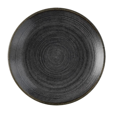 Churchill Stonecast Raw Evolve Coupe Plates Black 165mm (Pack of 12) - FS839 Plates Churchill