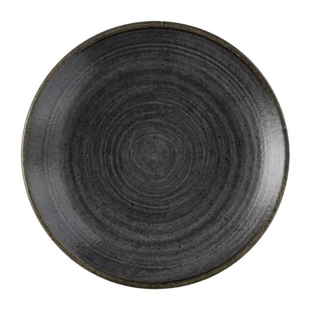 Churchill Stonecast Raw Evolve Coupe Plates Black 165mm (Pack of 12) - FS839 Plates Churchill