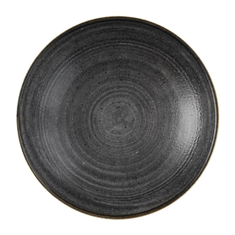 Churchill Stonecast Raw Coupe Bowls Black 184mm (Pack of 12) - FS841 Bowls Churchill