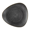 Churchill Stonecast Raw Lotus Plate Black 229mm (Pack of 12) - FS843 Plates Churchill