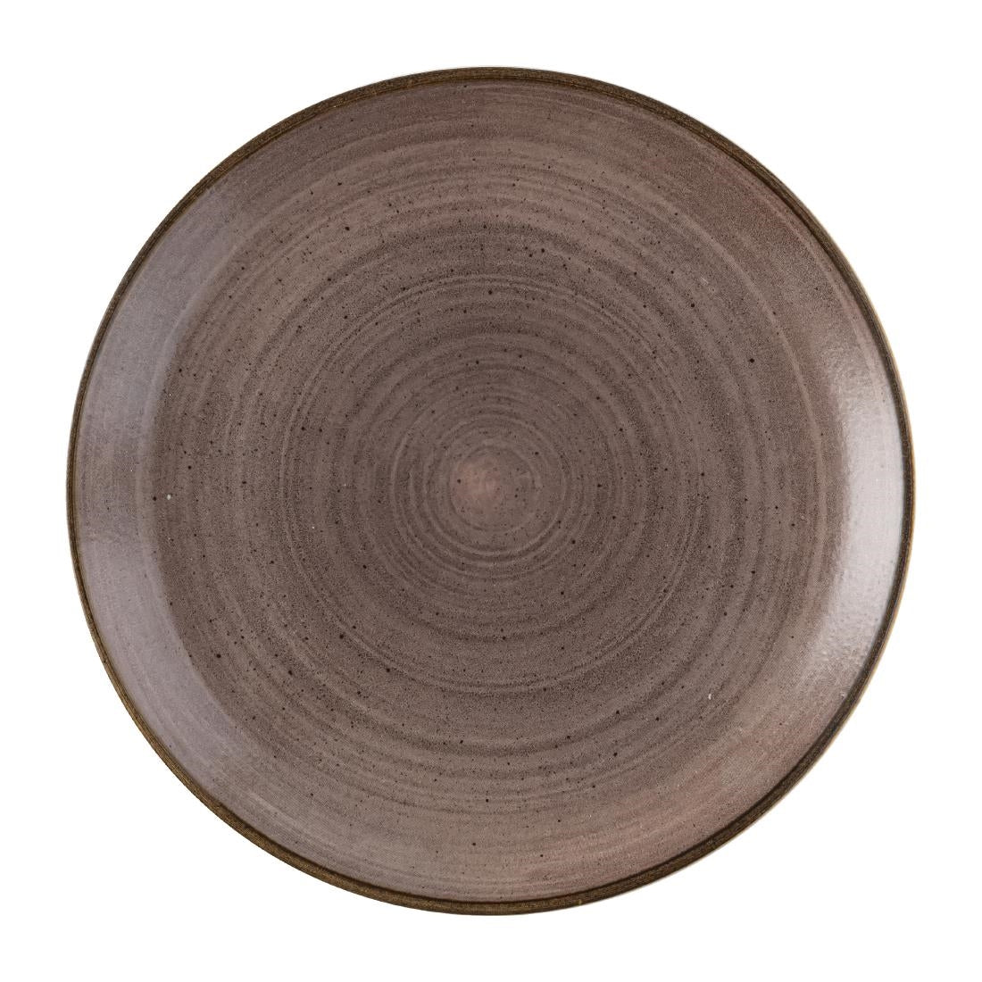 Churchill Stonecast Raw Evolve Coupe Plates Brown 286mm (Pack of 12) - FS846 Plates Churchill