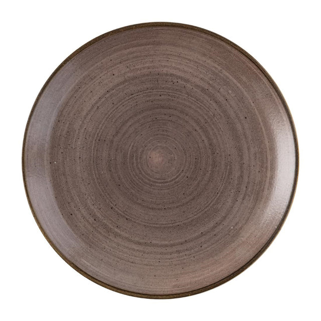 Churchill Stonecast Raw Evolve Coupe Plates Brown 286mm (Pack of 12) - FS846 Plates Churchill