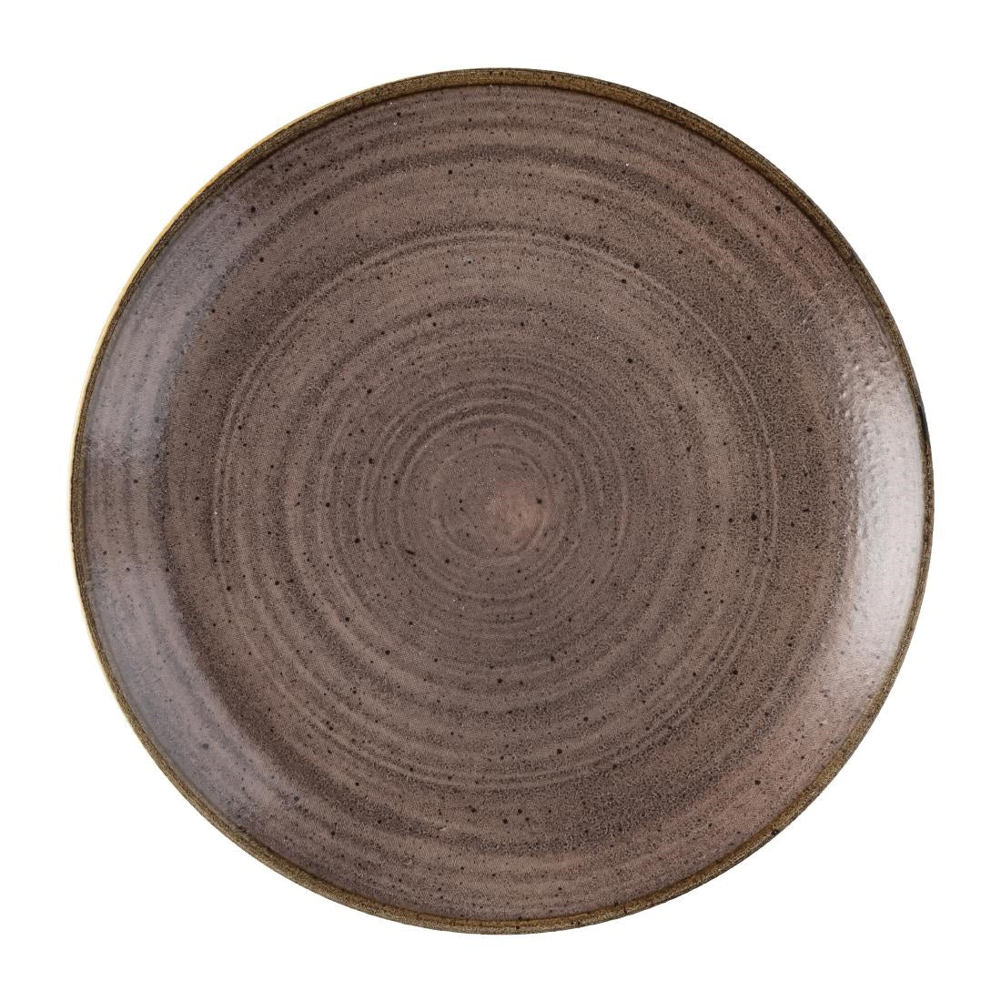 Churchill Stonecast Raw Evolve Coupe Plates Brown 219mm (Pack of 12) - FS848 Plates Churchill