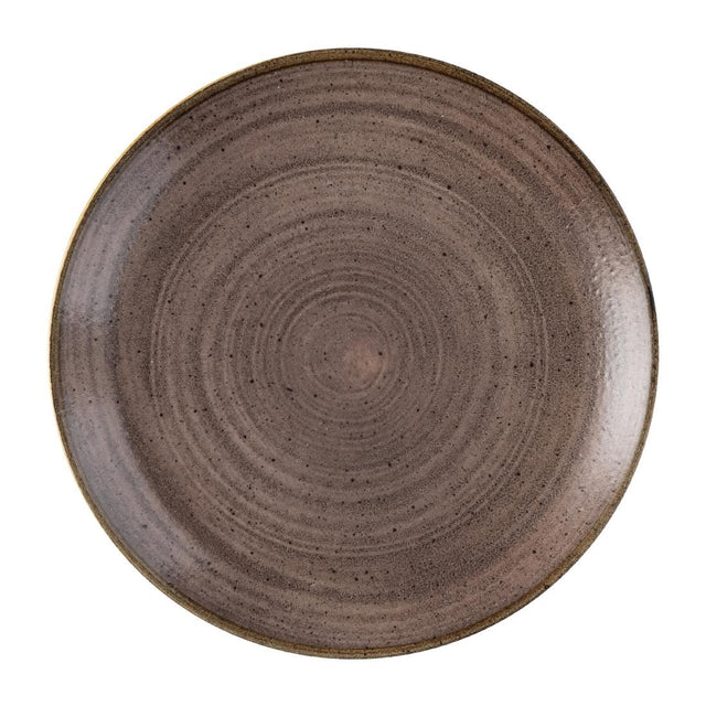 Churchill Stonecast Raw Evolve Coupe Plates Brown 219mm (Pack of 12) - FS848 Plates Churchill