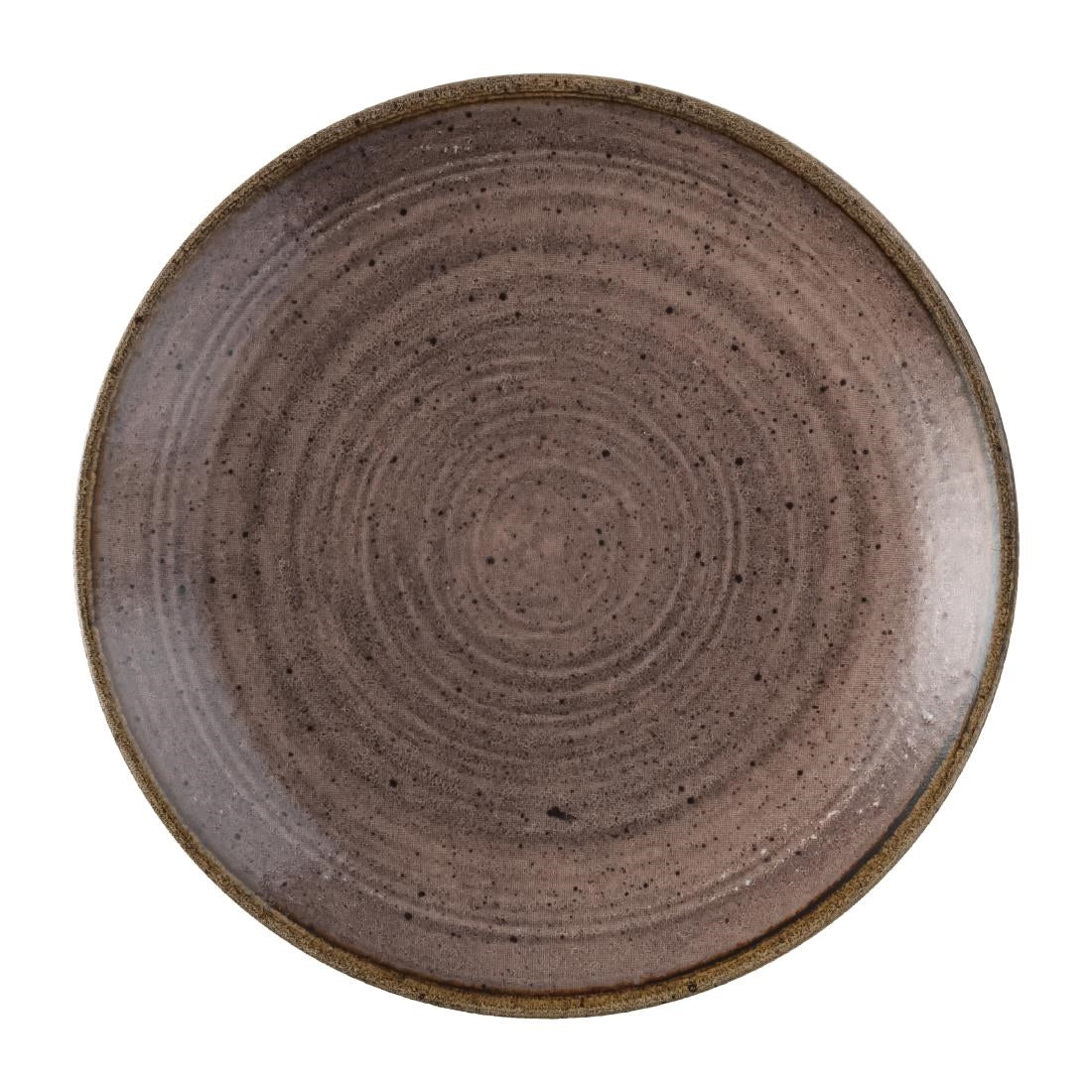 Churchill Stonecast Raw Evolve Coupe Plates Brown 165mm (Pack of 12) - FS849 Plates Churchill