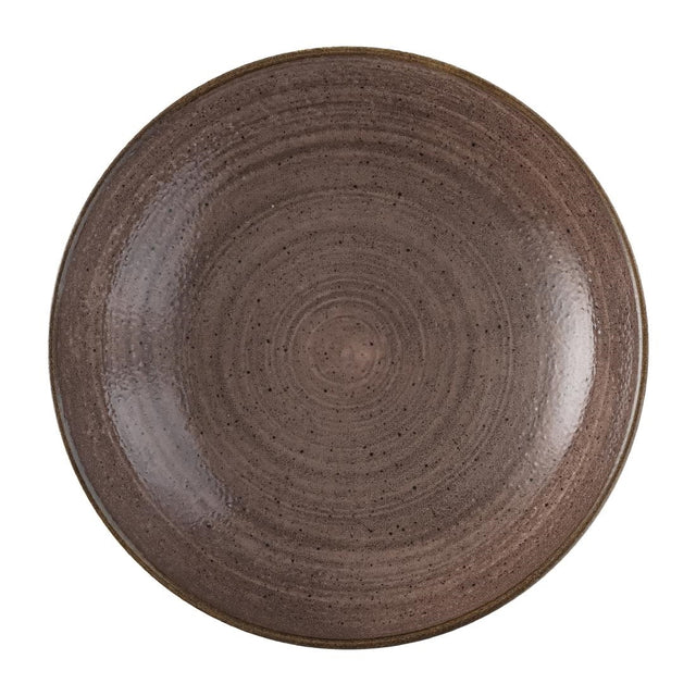 Churchill Stonecast Raw Evolve Coupe Bowls Brown 248mm (Pack of 12) - FS850 Bowls Churchill