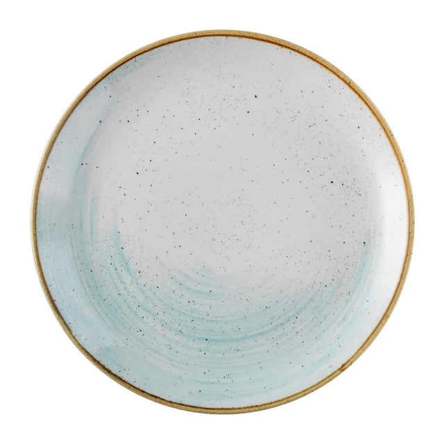 Churchill Stonecast Accents Evolve Coupe Plate Duck egg 286mm (Pack of 12) - FS856 Plates Churchill