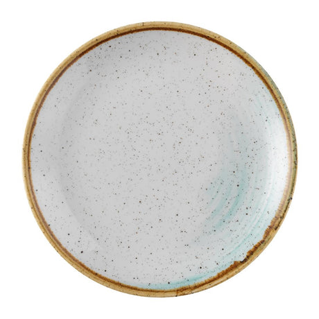 Churchill Stonecast Accents Evolve Coupe Plate Duck egg 165mm (Pack of 12) - FS859 Plates Churchill
