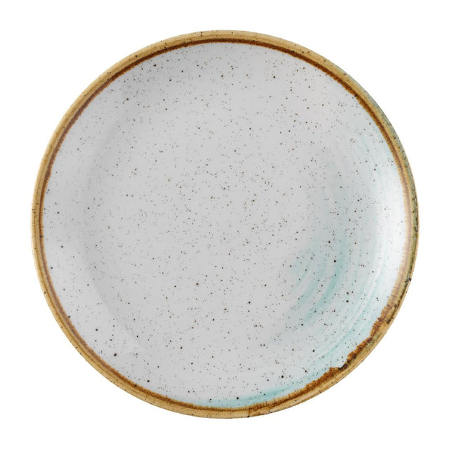 Churchill Stonecast Accents Evolve Coupe Plate Duck egg 165mm (Pack of 12) - FS859 Plates Churchill