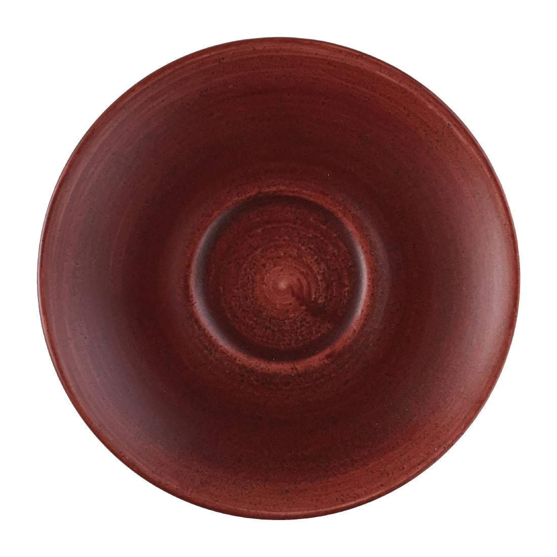 Churchill Stonecast Patina Cappuccino Saucer Red Rust 159mm (Pack of 12) - FS892 Churchill Super Vitrified Churchill   