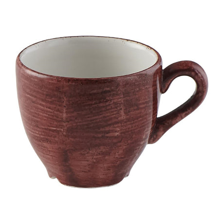 Churchill Stonecast Patina Espresso Cup Red Rust 99ml (Pack of 12) - FS893 Cups and Mugs Churchill