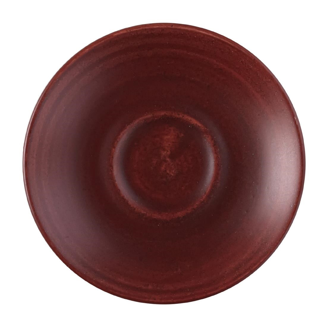 Churchill Stonecast Patina Espresso Saucer Red Rust 114mm (Pack of 12) - FS894 Churchill Super Vitrified Churchill   