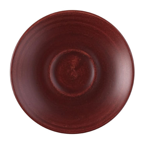 Churchill Stonecast Patina Espresso Saucer Red Rust 114mm (Pack of 12) - FS894 Churchill Super Vitrified Churchill   