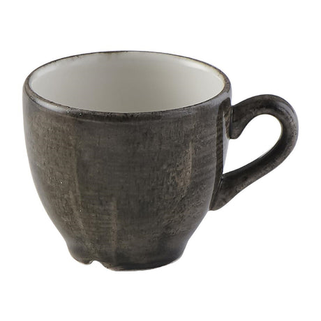 Churchill Stonecast Patina Espresso Cup Iron Black 99ml (Pack of 12) - FS900 Cups and Mugs Churchill