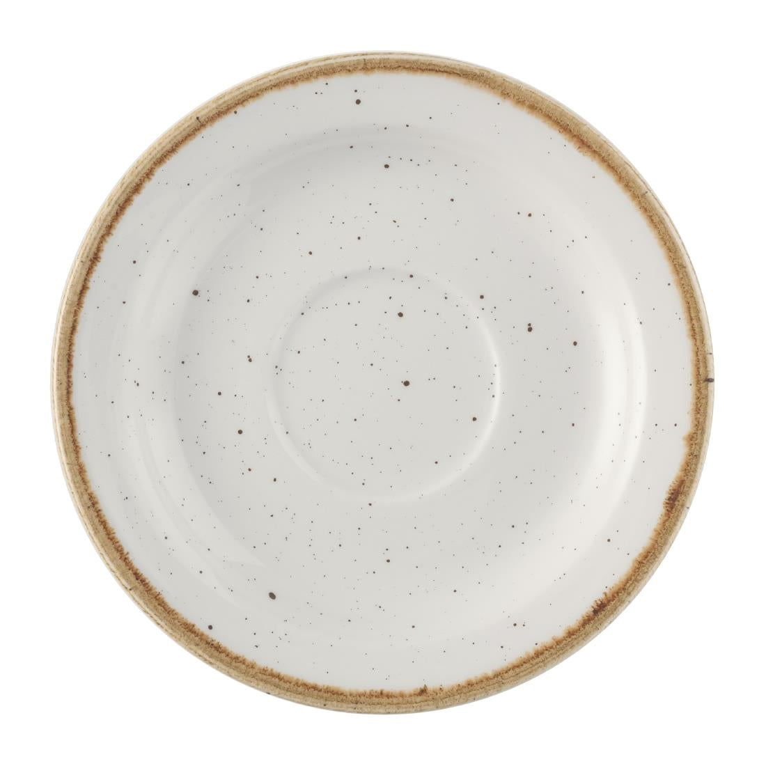 Churchill Stonecast Profile Saucer Barley White 150mm (Pack of 12) - FS905 Churchill Super Vitrified Churchill   