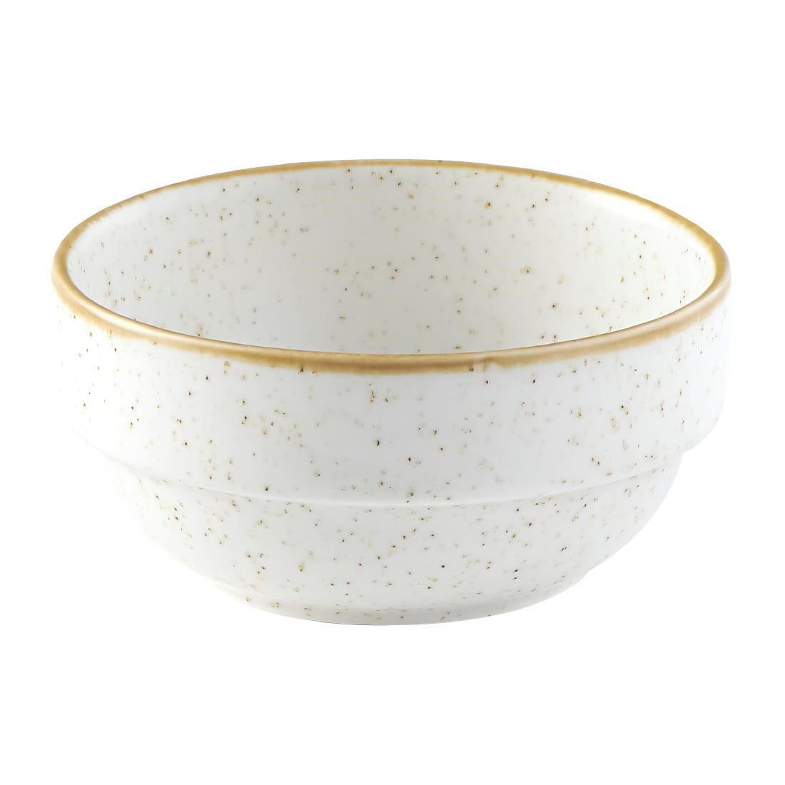 Churchill Stonecast Profile Stacking Bowl Barley White 358ml (Pack of 6) - FS906 Bowls Churchill