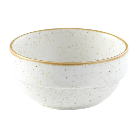 Churchill Stonecast Profile Stacking Bowl Barley White 358ml (Pack of 6) - FS906 Bowls Churchill